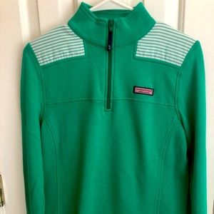 Vineyard Vines Small Green Sweatshirt 1/4 Zip